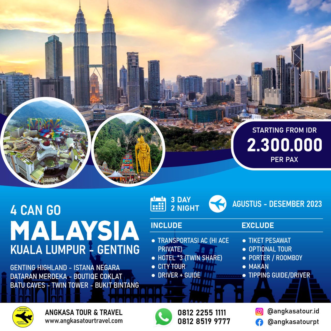 malaysia tour guide fee