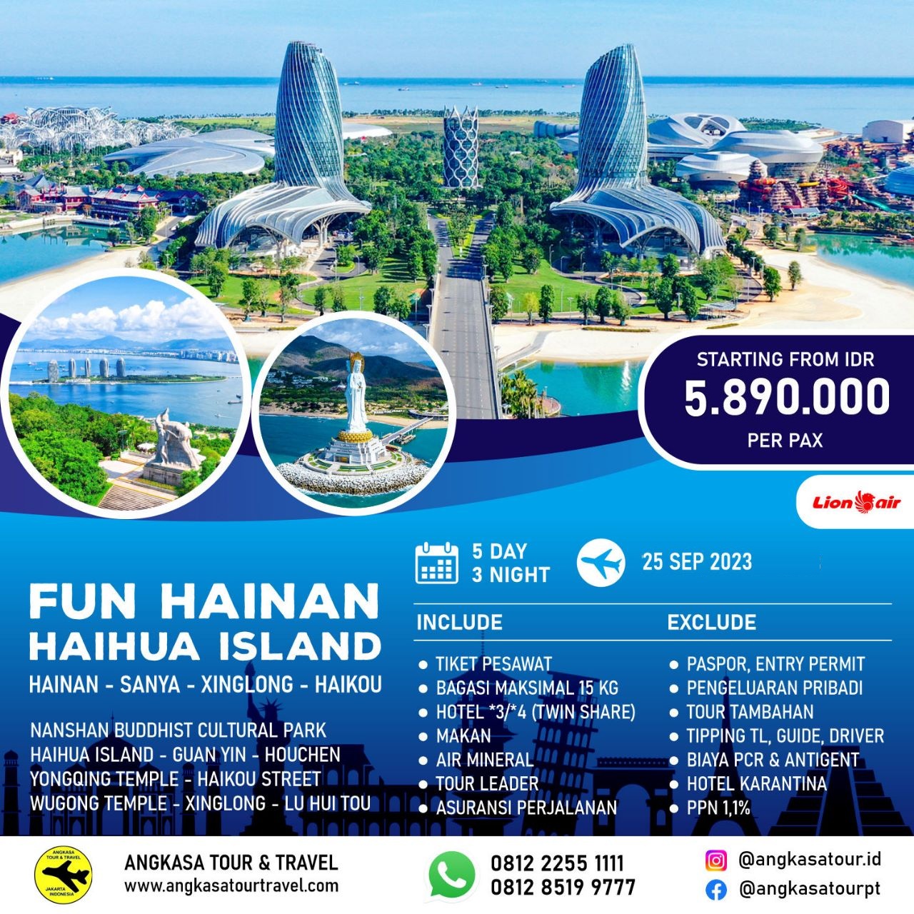 TOUR 3 NEGARA 7H6M 21 28 Januari 2024   Paket Tour Hainan Haihua Island 2023 