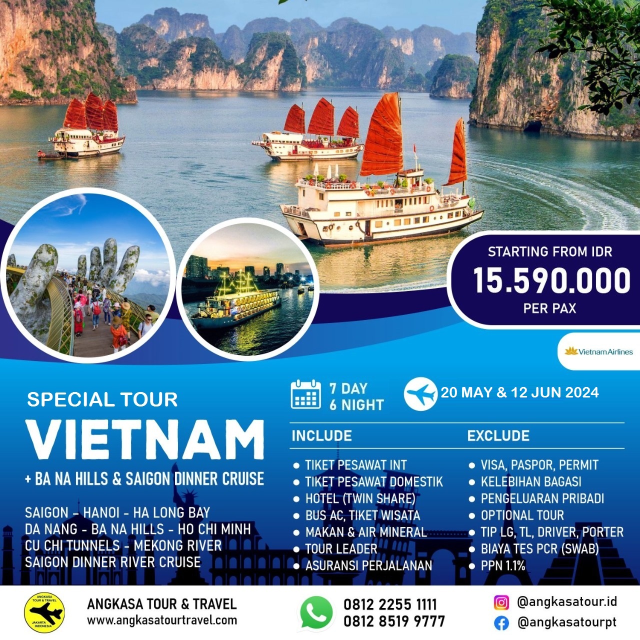 Paket Tour Vietnam Biaya Murah - Harga Terbaru 2024